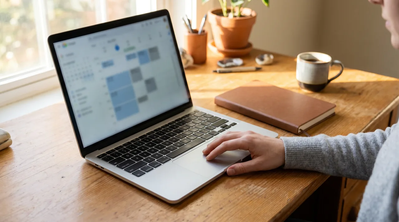 A clean one-page weekly CEO dashboard on an organized desk, revenue, pipeline, and capacity rows filled in, a calm workspace with a single notebook and a coffee.